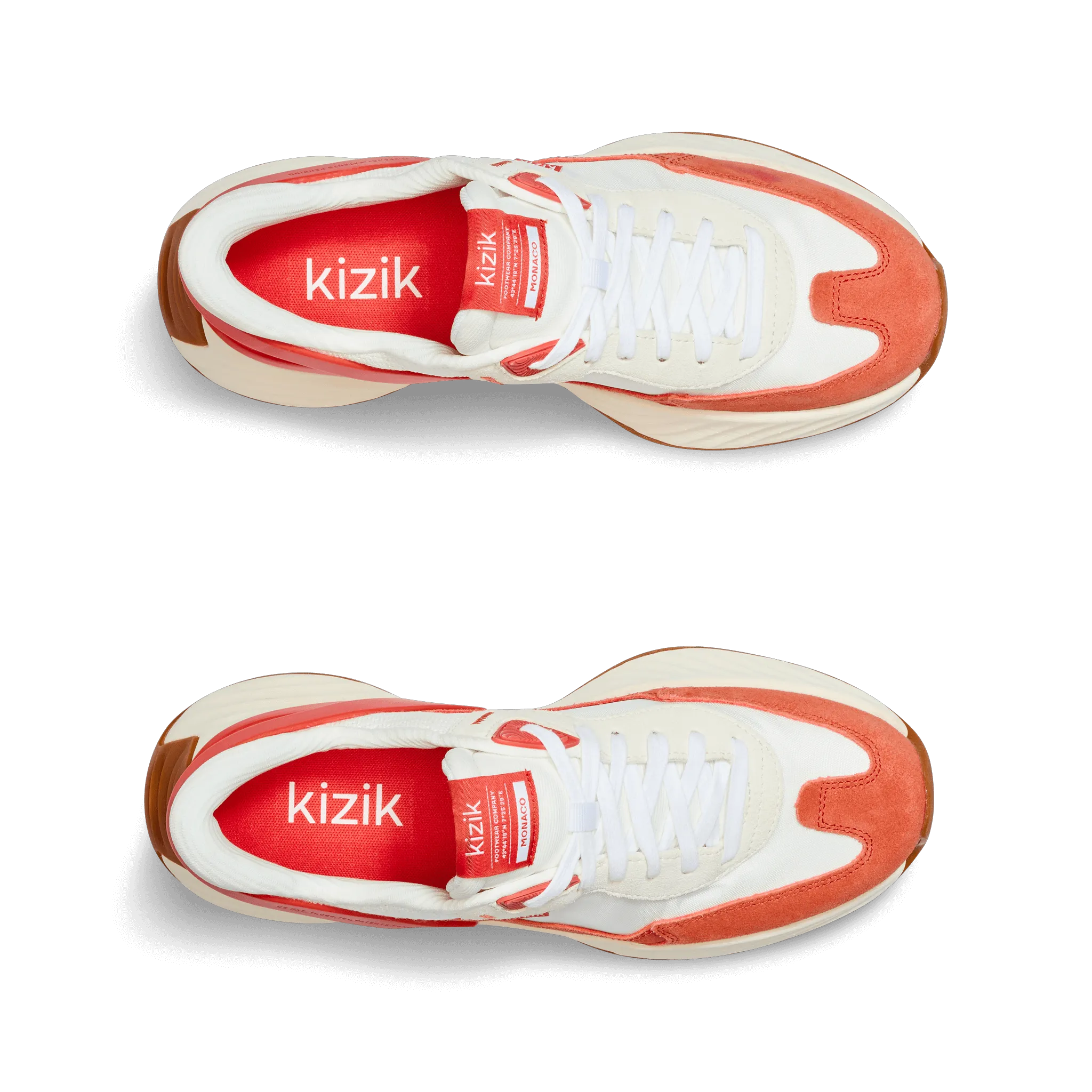 Men's Monaco - White/Tigerlily