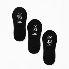 Kizik No Show Socks (3-Pack, Black)